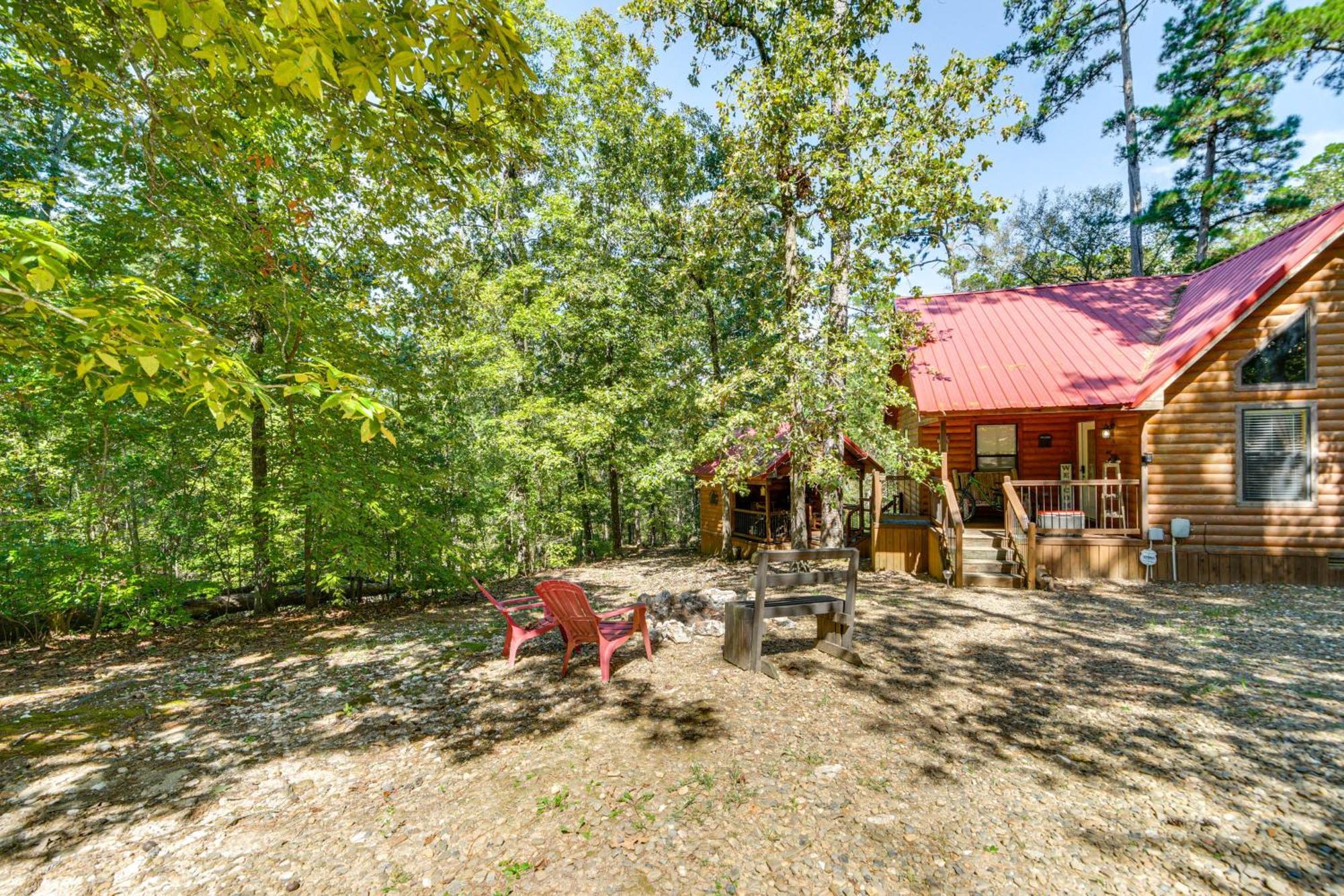 Broken Bow Rental Cabin With Hot Tub And Bar المظهر الخارجي الصورة